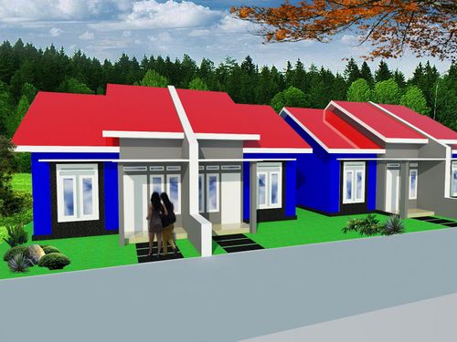 foto tampak rumah tipe SUBSIDI perumahan LAMBADA GREEN