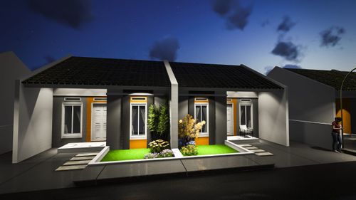 foto tampak rumah tipe 30 perumahan Citra Green Garden