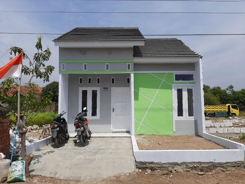 foto tampak rumah tipe 36/66 perumahan taman banjarwangunan 3