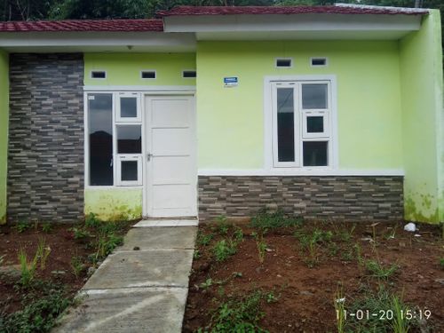 foto tampak rumah tipe 27/60 perumahan Bukit Arjasari Indah