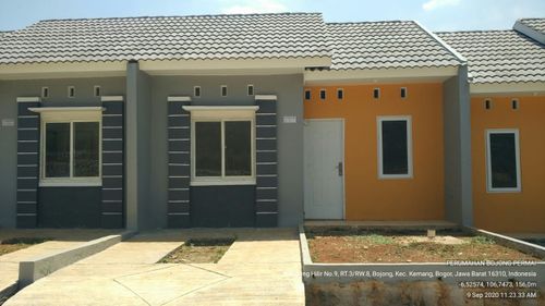 foto tampak rumah tipe 30/60 perumahan BOJONG PERMAI