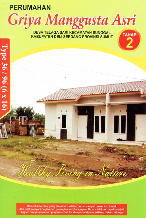 foto tampak rumah tipe 36 perumahan GRIYA MANGGUSTA ASRI TAHAP II