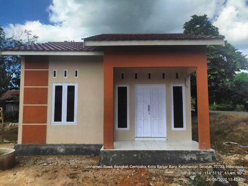 foto tampak rumah tipe 36/160 perumahan PESONA BORNEO 5