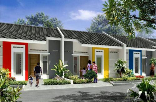 foto tampak rumah tipe 27/60 perumahan taman cilegon indah