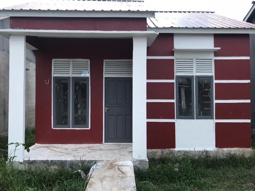 foto tampak rumah tipe 36 perumahan DARUSSALAM BAHAGIA TAHAP 2