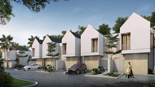 foto tampak rumah tipe NATURA RESIDENCE 82/84 perumahan NATURA RESIDENCE