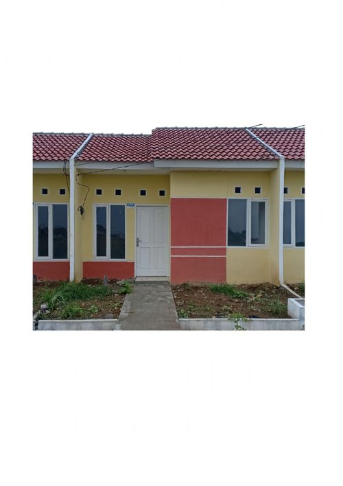 foto tampak rumah tipe 25/60 perumahan Karang Anyar Residence