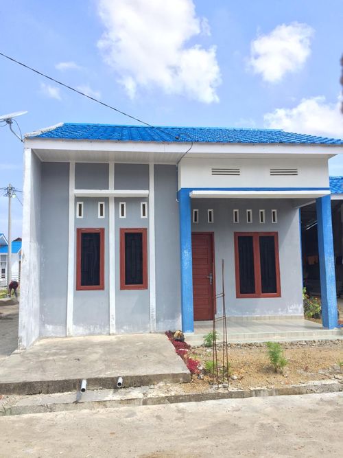 foto tampak rumah tipe 36 perumahan Bumi Darul Aman