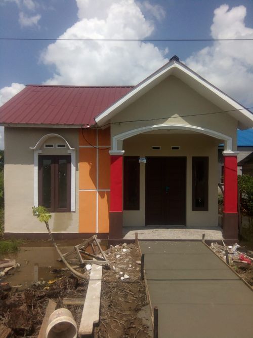 foto tampak rumah tipe 36 perumahan ALZENA RECON BLOK B