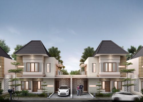 foto tampak rumah tipe GN1.100/120 perumahan GREEN NATURA