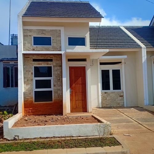 foto tampak rumah tipe 36/72 perumahan BENTENG MUTIARA MAS