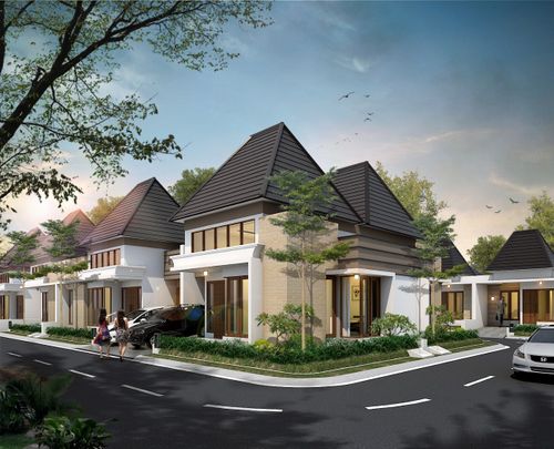 foto tampak rumah tipe GN1.46/91 perumahan GREEN NATURA