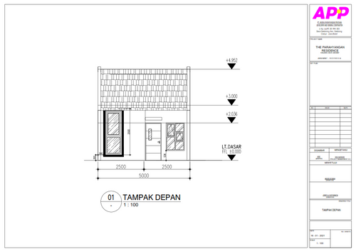 foto tampak rumah tipe estuary  perumahan Parahyangan Residence