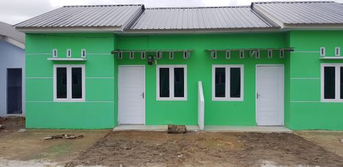 foto tampak rumah tipe 36 perumahan Griya Bukit Sinabung