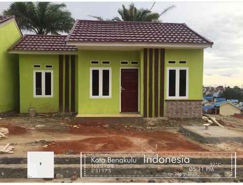 foto tampak rumah tipe 36 perumahan Villa Taman Sari