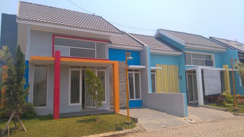 foto tampak rumah tipe ROSE perumahan Wirogunan Residence Tahap 2 dan 3