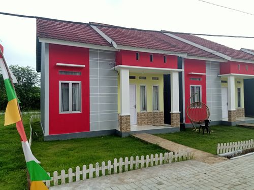 foto tampak rumah tipe 36 perumahan SENAYAN RESIDENCE TAHAP 2