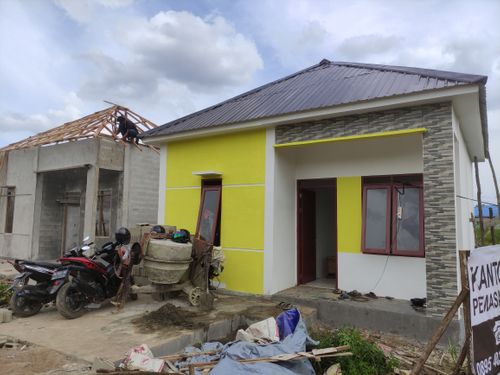 foto tampak rumah tipe 36 SUBSIDI perumahan PERUMAHAN PADAT KARYA PERMAI