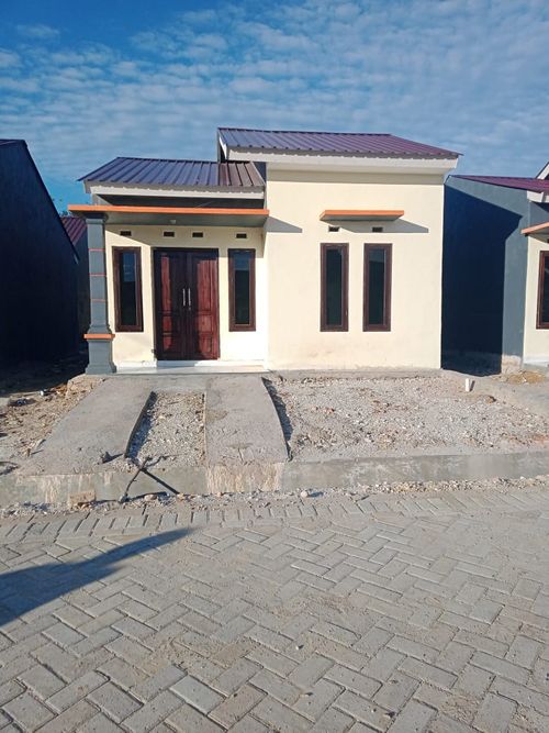 foto tampak rumah tipe 36 perumahan BRIS TOWN HOUSE