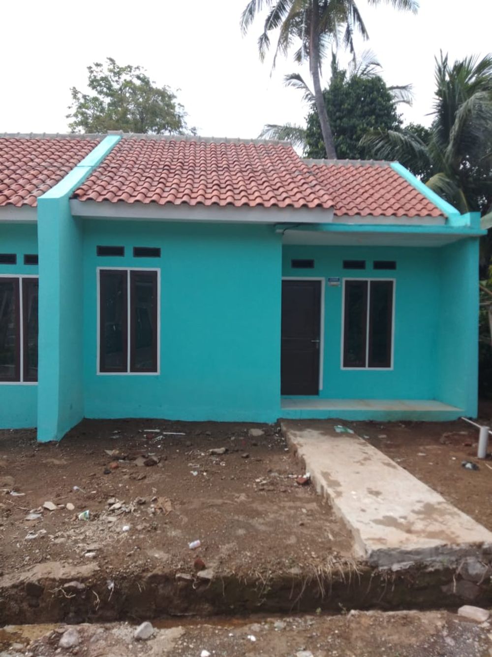 foto tampak rumah tipe 36/72 perumahan Greend Sindang Asri