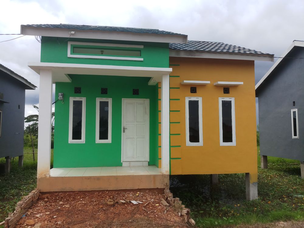 foto tampak rumah tipe 36 perumahan GREEN SAMMAN