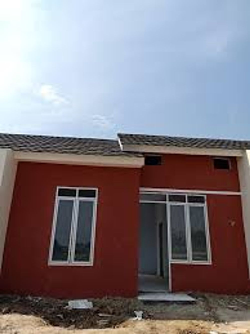foto tampak rumah tipe 29/60 perumahan GRAND PERMATA RESIDENCE SUKAMEKAR