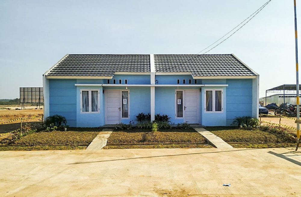 foto tampak rumah tipe AGATIS perumahan BPS LAND