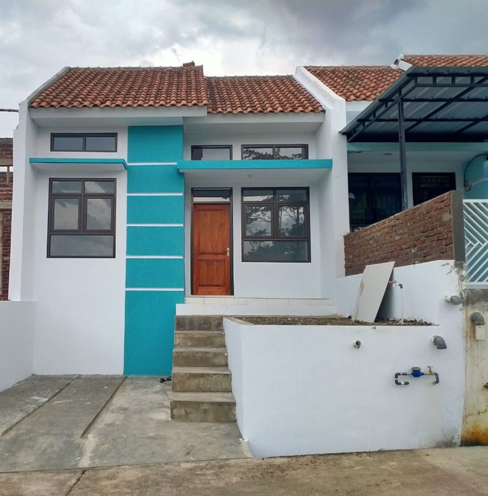 foto tampak rumah tipe 31/84 perumahan Mutiara Putra Ciawi Regency