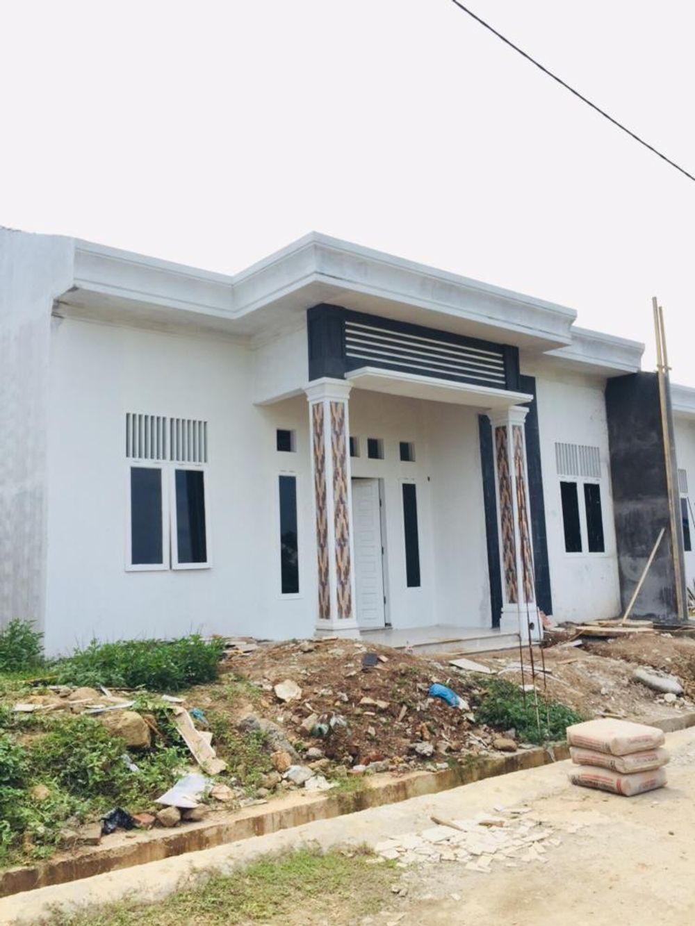 foto tampak rumah tipe 58 perumahan Bumi Darul Aman