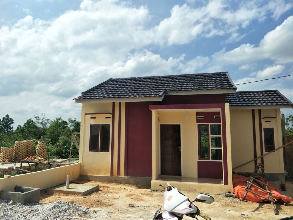 foto tampak rumah tipe 36 RSH perumahan Rimbo Hijau