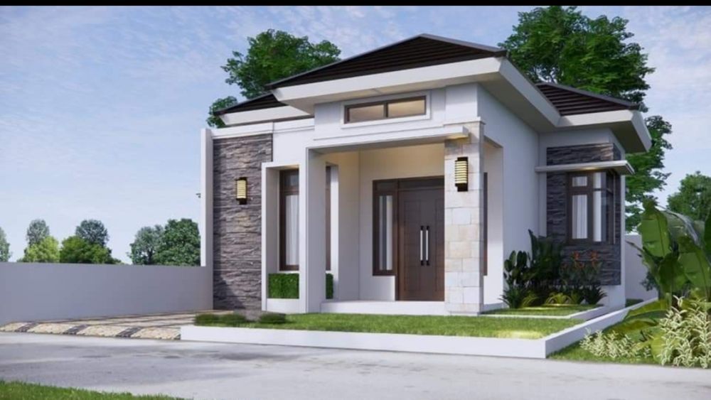 foto tampak rumah tipe 50 perumahan Bumi Darul Aman