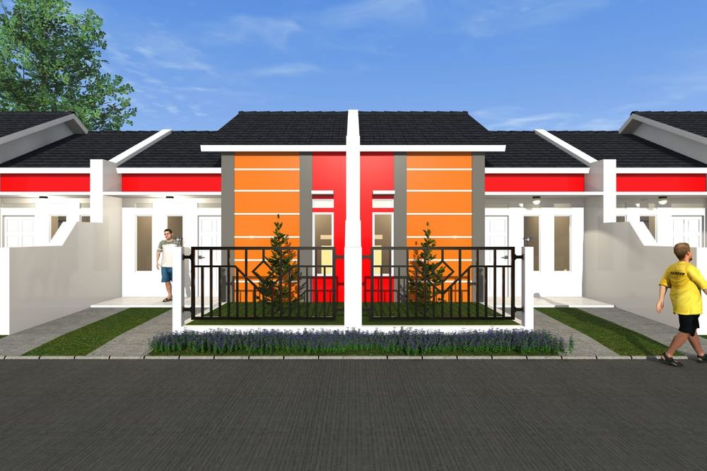 foto tampak rumah tipe 29/60 perumahan PANORAMA GARDEN CIKARANG 2
