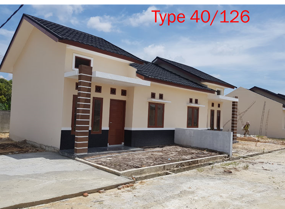 foto tampak rumah tipe 40 perumahan Griya Teratai Indah