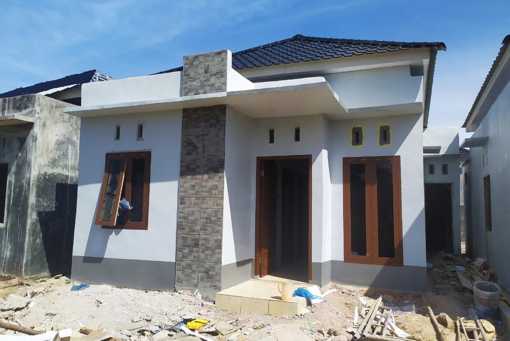 foto tampak rumah tipe 36 perumahan Elvasco Geranium