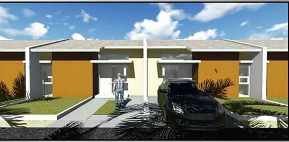 foto tampak rumah tipe 30/60 perumahan BERKAH CARINGIN GARDEN