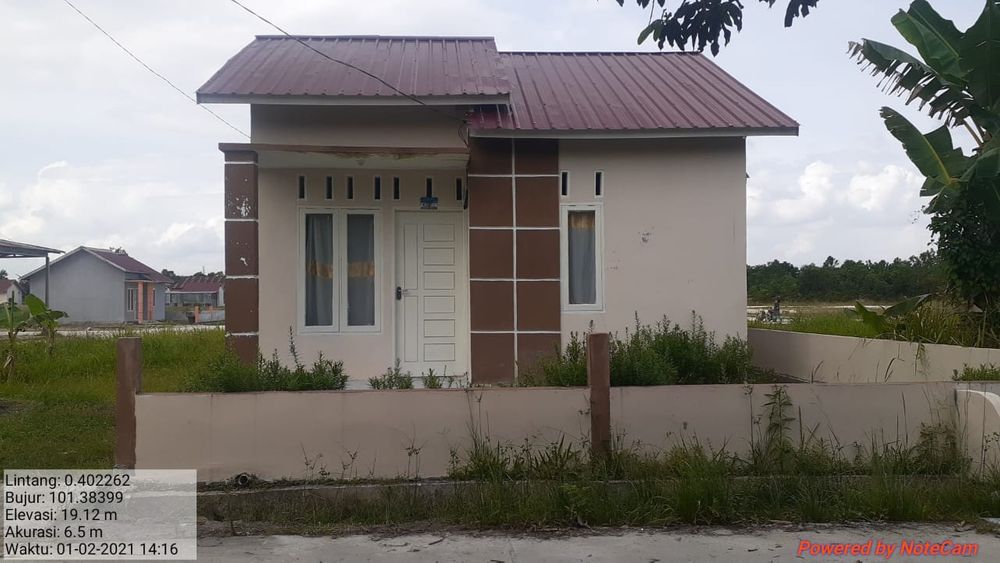 foto tampak rumah tipe 36/140 perumahan GRAHA KUALU PAYUNG SEKAKI