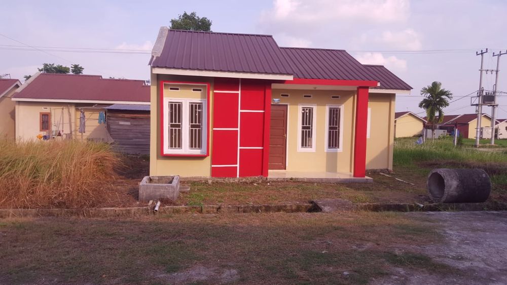 foto tampak rumah tipe 36 perumahan Karya Mandiri
