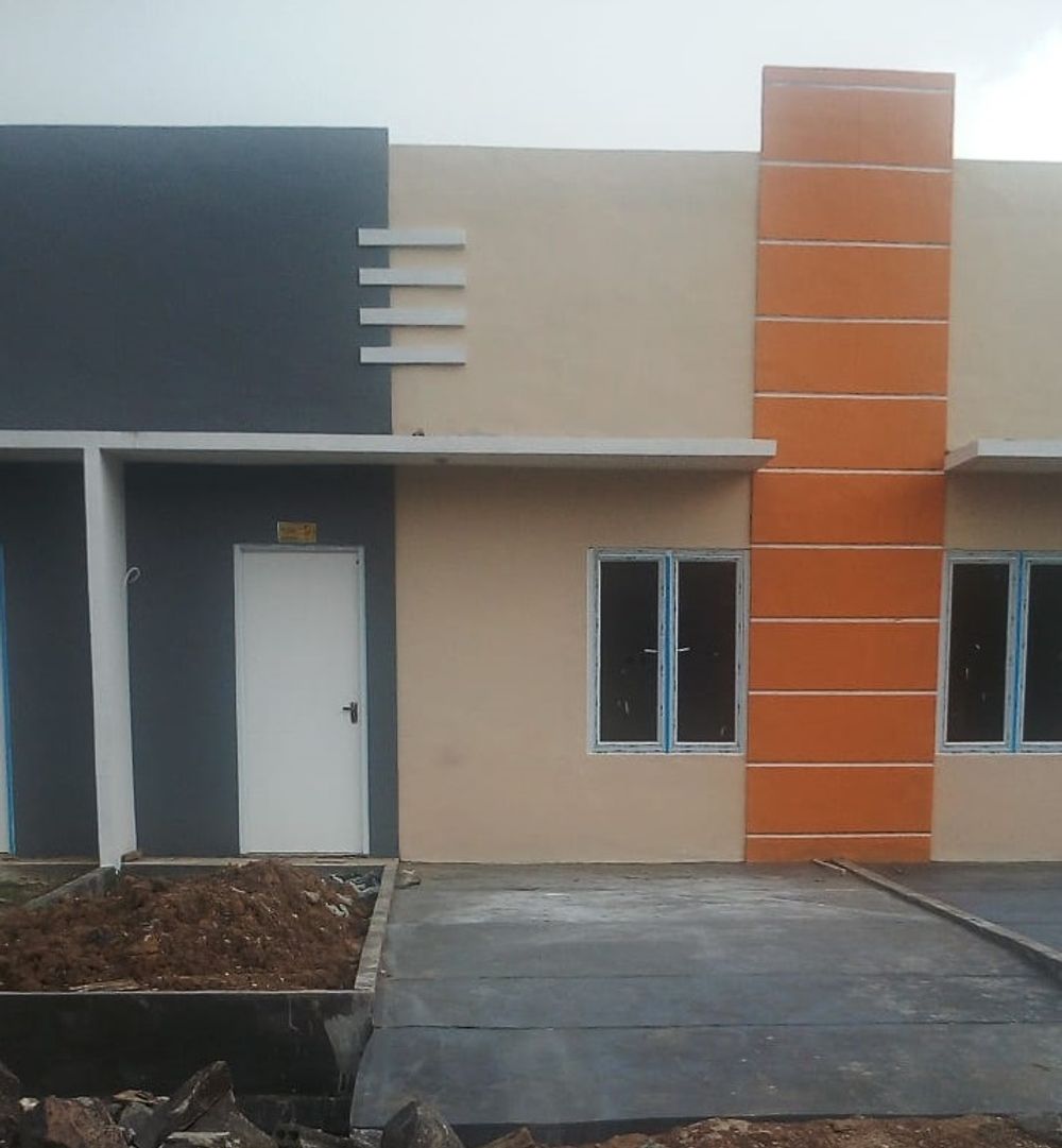 foto tampak rumah tipe 22/60 perumahan Senopati Estate Cikande