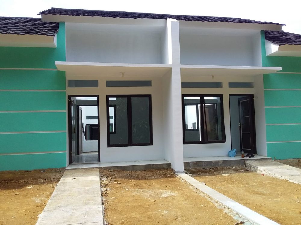 foto tampak rumah tipe 36/66 perumahan Puncak Manis Gekbrong