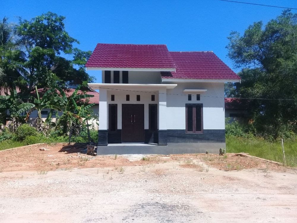 foto tampak rumah tipe 45 perumahan Pondok Indah Residence