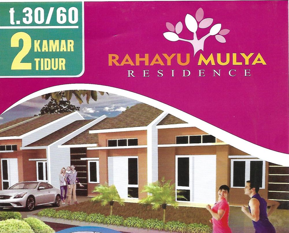 foto tampak rumah tipe 30/60 perumahan Rahayu mulya residence