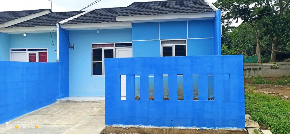 foto tampak rumah tipe 30/71 perumahan Natureland Kiano