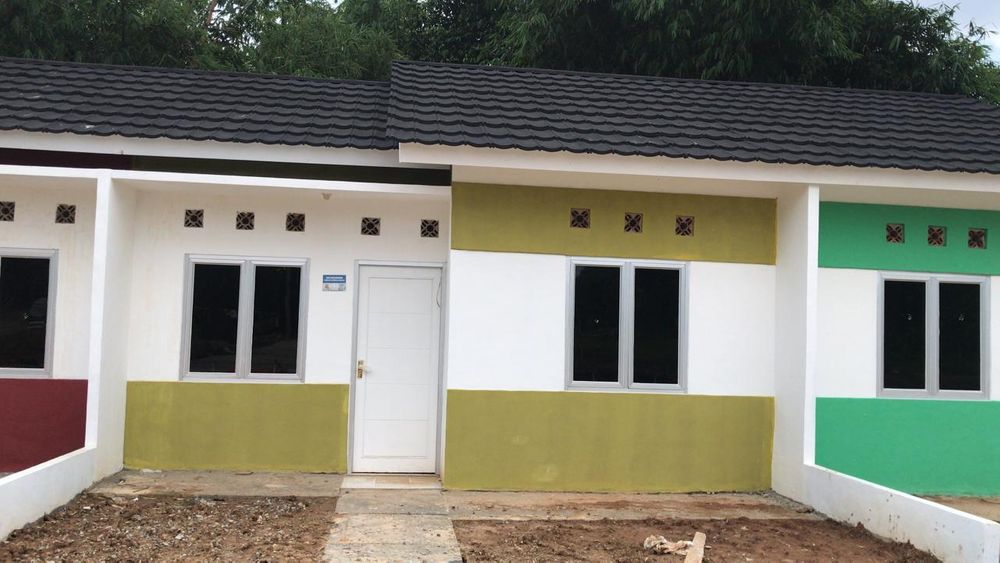 foto tampak rumah tipe 28.5/60 perumahan Pondok Gelam Indah