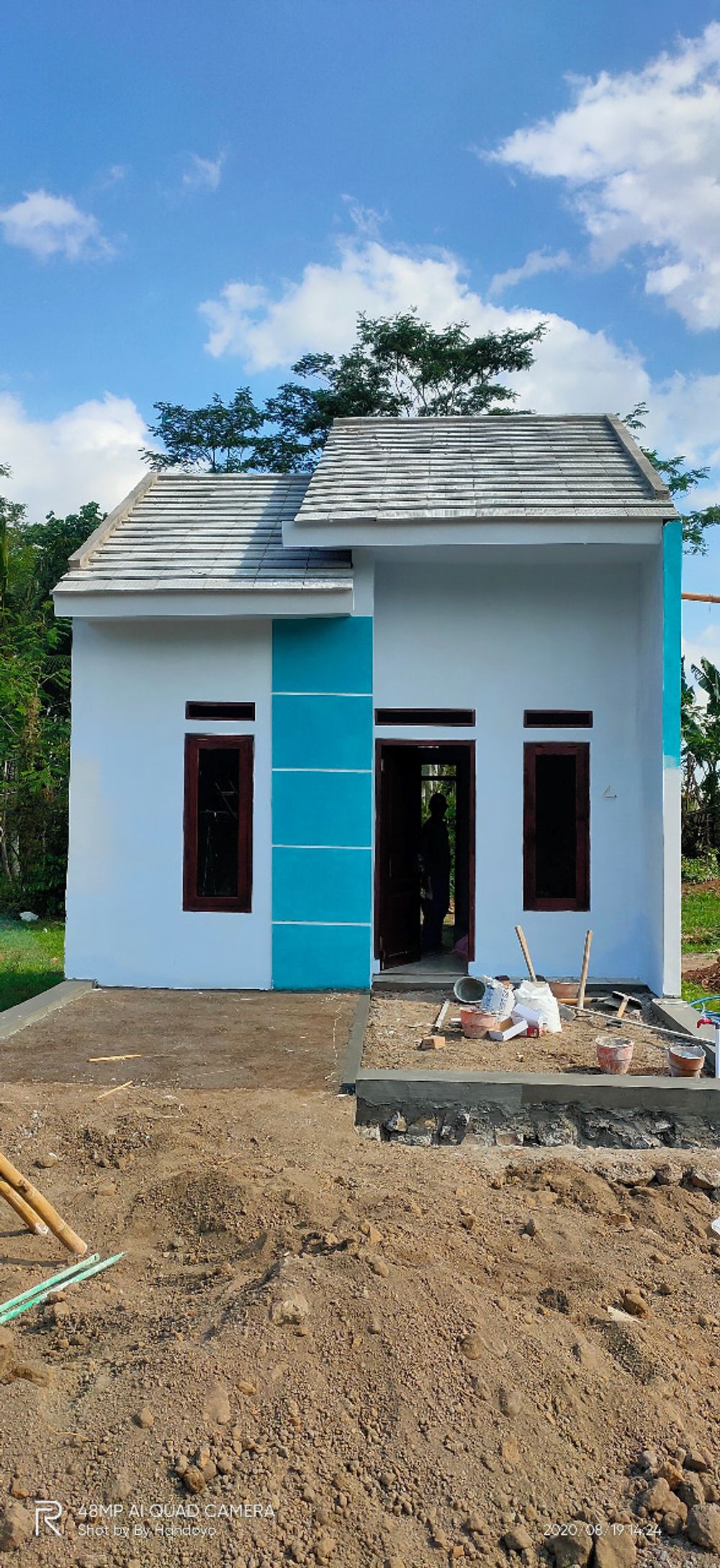 foto tampak rumah tipe 30 perumahan Villa Utama Residence