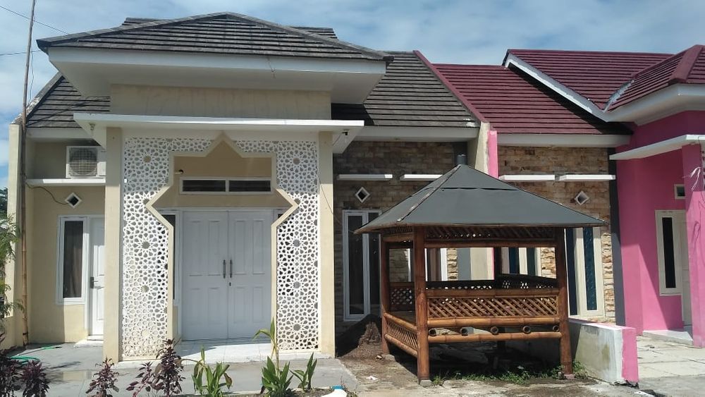 foto tampak rumah tipe 54 perumahan SAMAWA LAND 