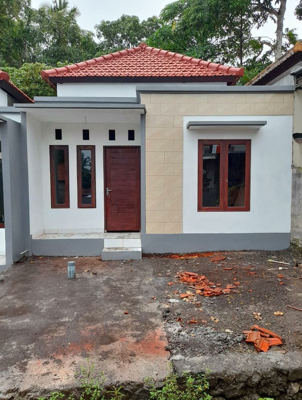 foto tampak rumah tipe HARMONY perumahan GREEN HARMONY RESIDENCE