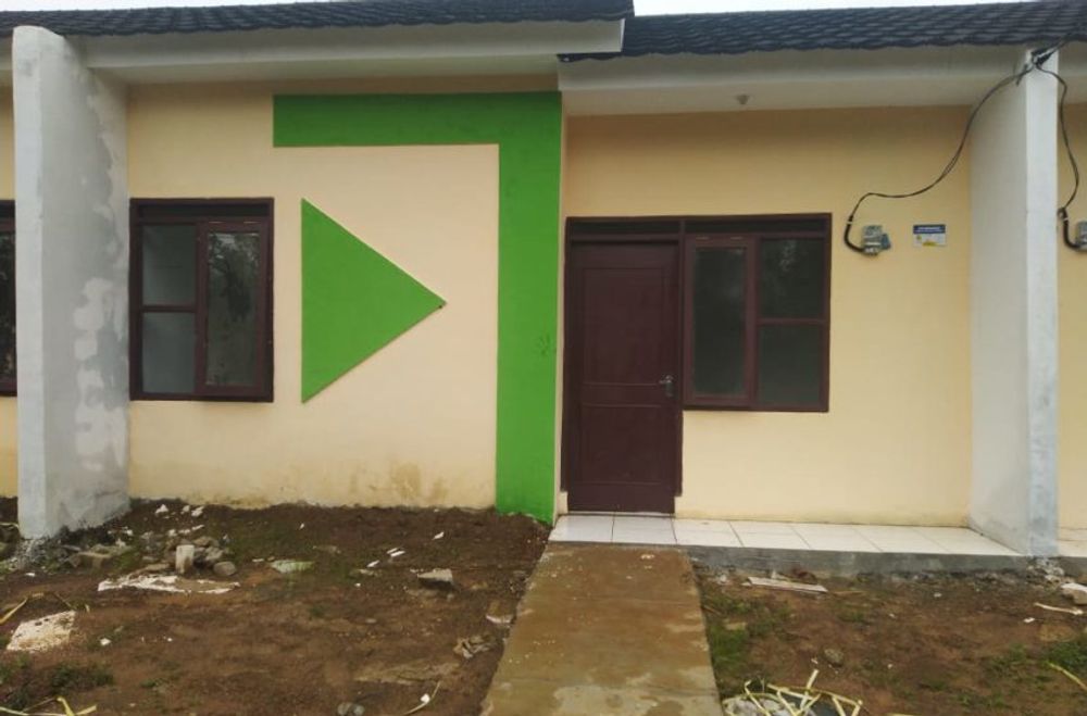 foto tampak rumah tipe 30/60 perumahan Natureland Kiano