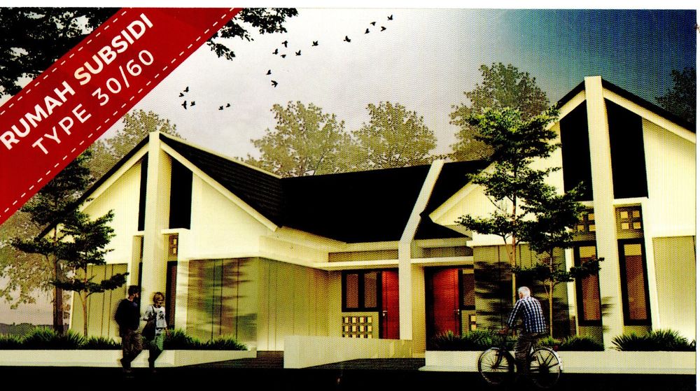 foto tampak rumah tipe 30 perumahan RICH VILLAGE