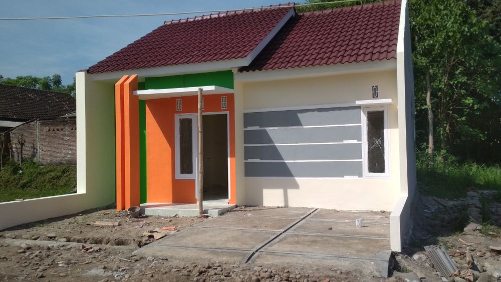 foto tampak rumah tipe 36/70 Subsidi perumahan Basmalah Jabung Kota Baru