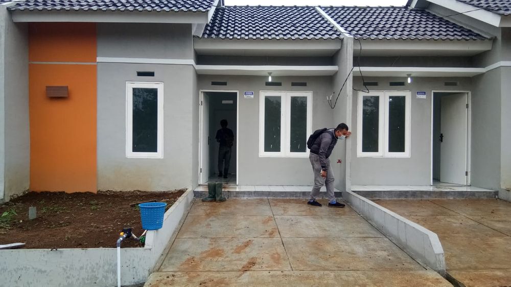 foto tampak rumah tipe 28 perumahan GRAHA SAMAJI TAMANSARI
